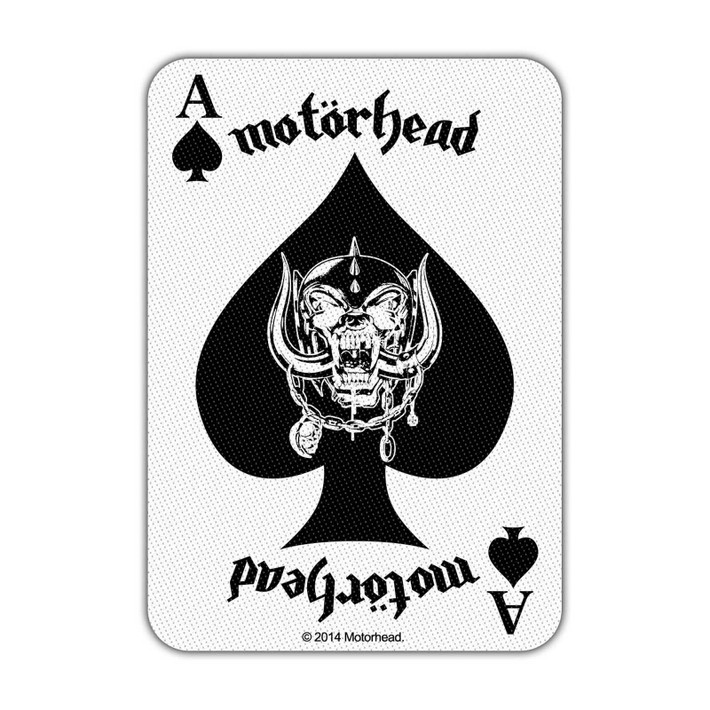 Motorhead 'Ace Of Spades Card' (White) Patch