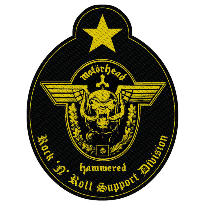 Motorhead 'Support Division Cut Out' (Black) Patch