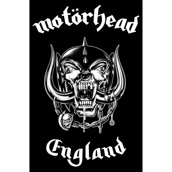 Motorhead 'England' Textile Poster
