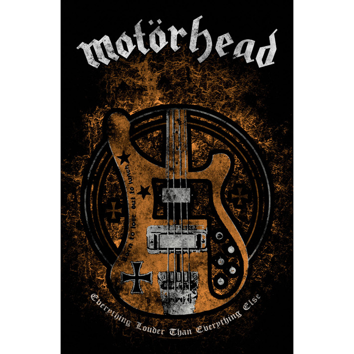 Motorhead 'Lemmy's Bass' Textile Poster