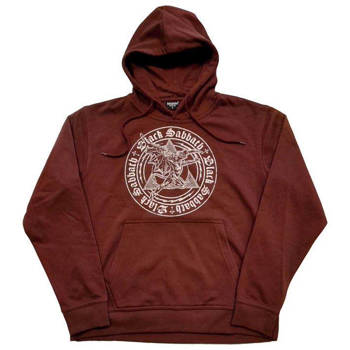 Black Sabbath 'Henry Pyramid Emblem' (Brown) Pull Over Hoodie