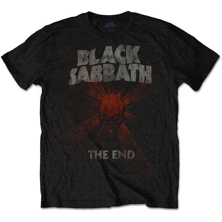 Black Sabbath 'The End Skull Shine' (Black) T-Shirt