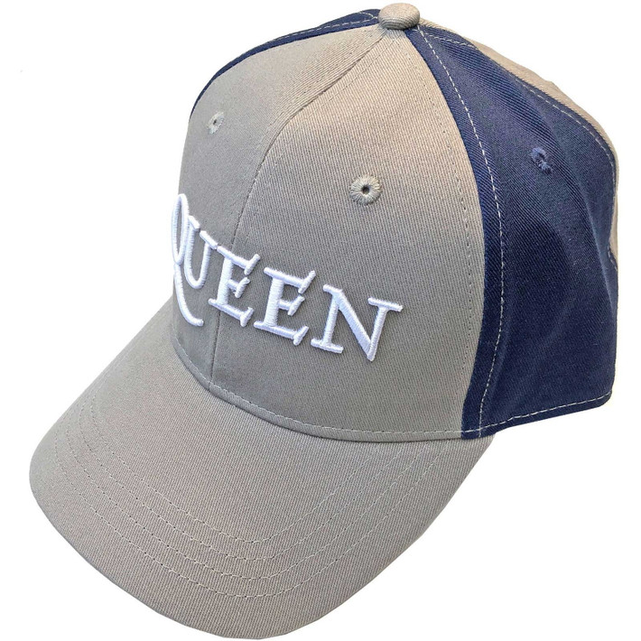 Queen 'Logo' (Grey & Blue) Baseball Cap