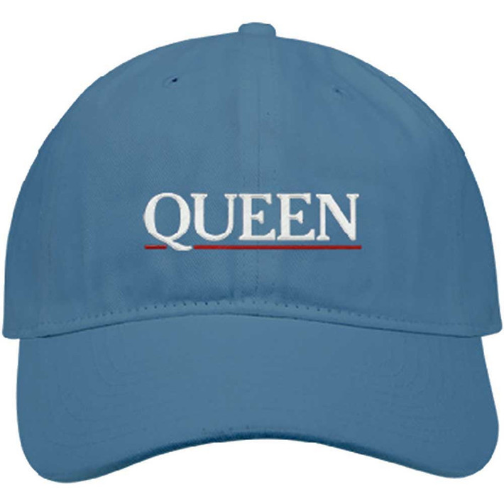 Queen 'Underline Logo' (Blue) Baseball Cap