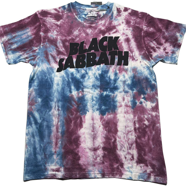 Black Sabbath 'Wavy Logo Blue (Dip-Dye) T-Shirt