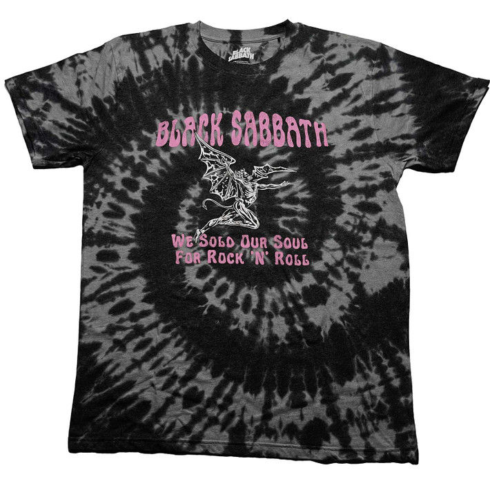 Black Sabbath 'We Sold Our Soul For Rock N' Roll ' (Tie-Dye) T-Shirt