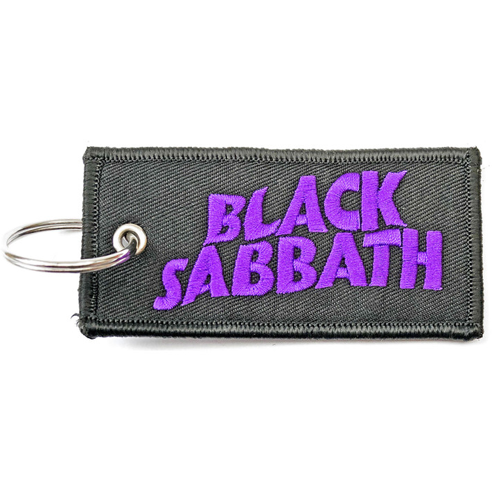 Black Sabbath 'Wavy Logo' Patch Keyring