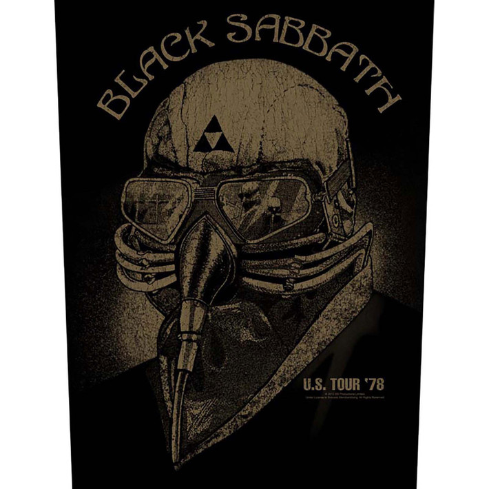 Black Sabbath 'US Tour 78' (Black) Back Patch