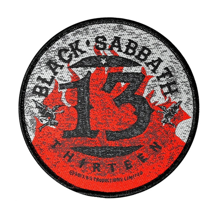 Black Sabbath '13 Flames Circular' Patch