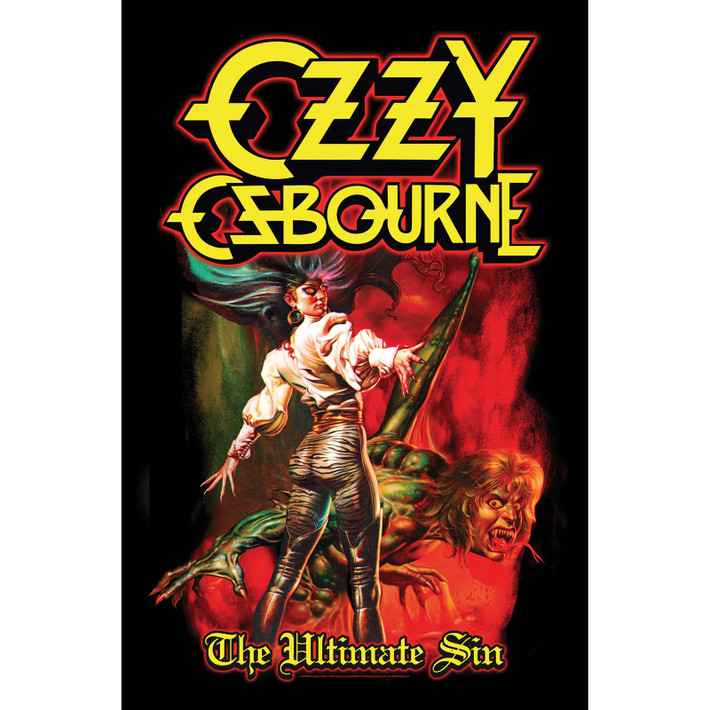 Ozzy Osbourne 'The Ultimate Sin' Textile Poster