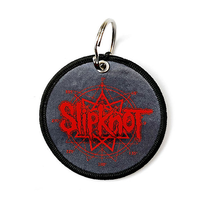 Slipknot 'Logo & Nonagram' Patch Keyring