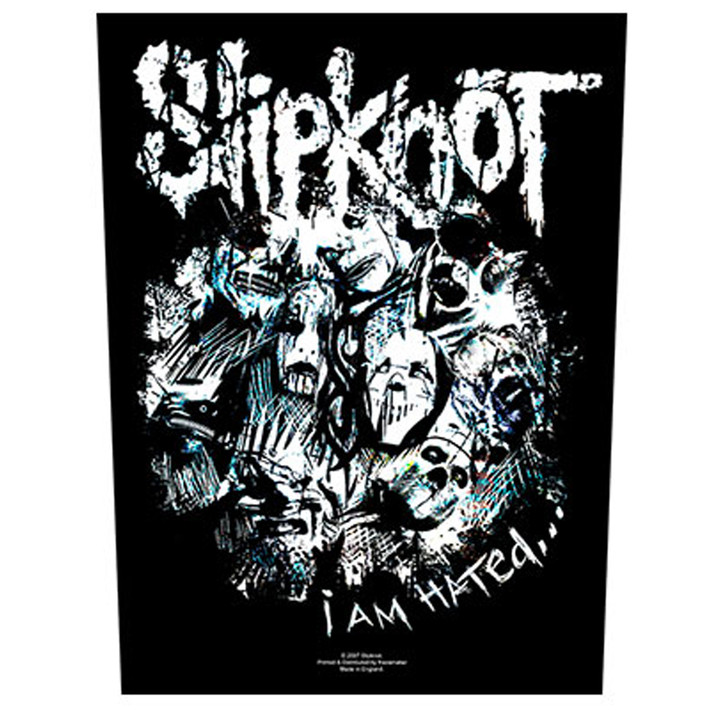 Slipknot 'I am Hated' (Black) Back Patch