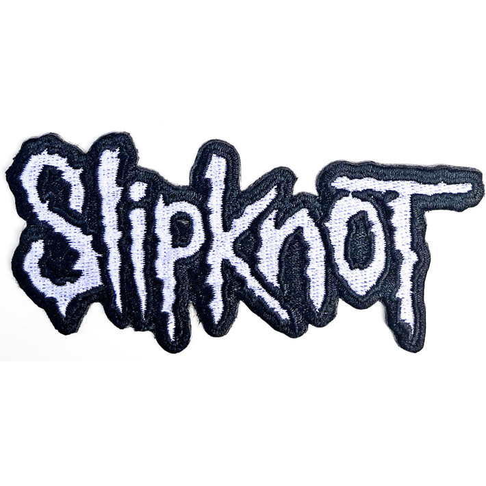 Slipknot 'Cut-Out Logo Black Border' (Iron-On) Patch