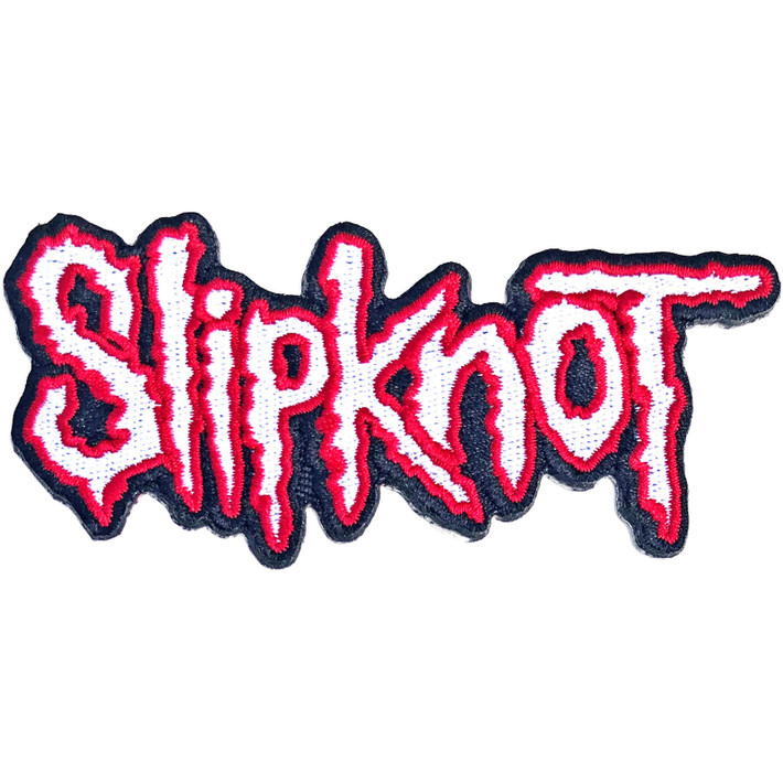 Slipknot 'Cut-Out Logo Red Border' (Iron-On) Patch
