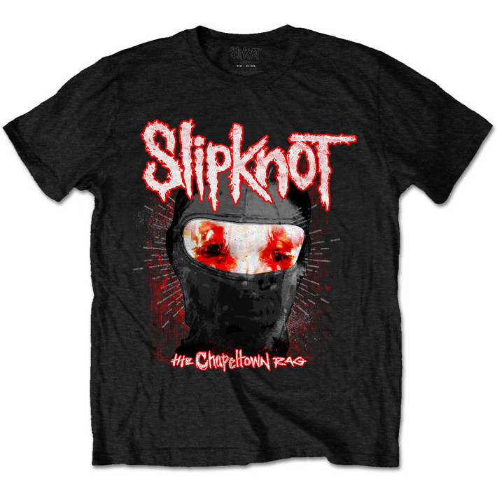 Slipknot 'Chapeltown Rag Mask' (Black) T-Shirt