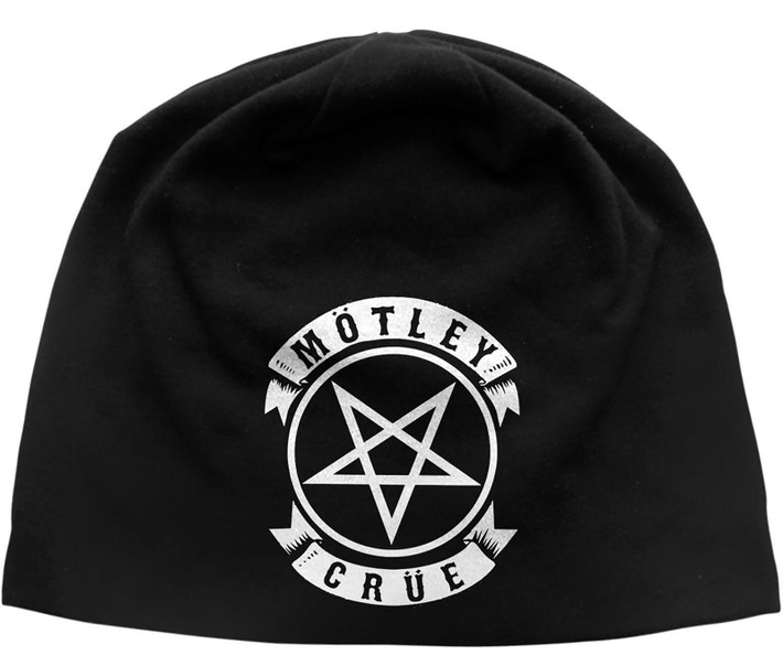 Motley Crue 'Pentagram' (Black) Beanie Hat