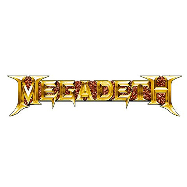 Megadeth 'Gold Logo' Pin Badge