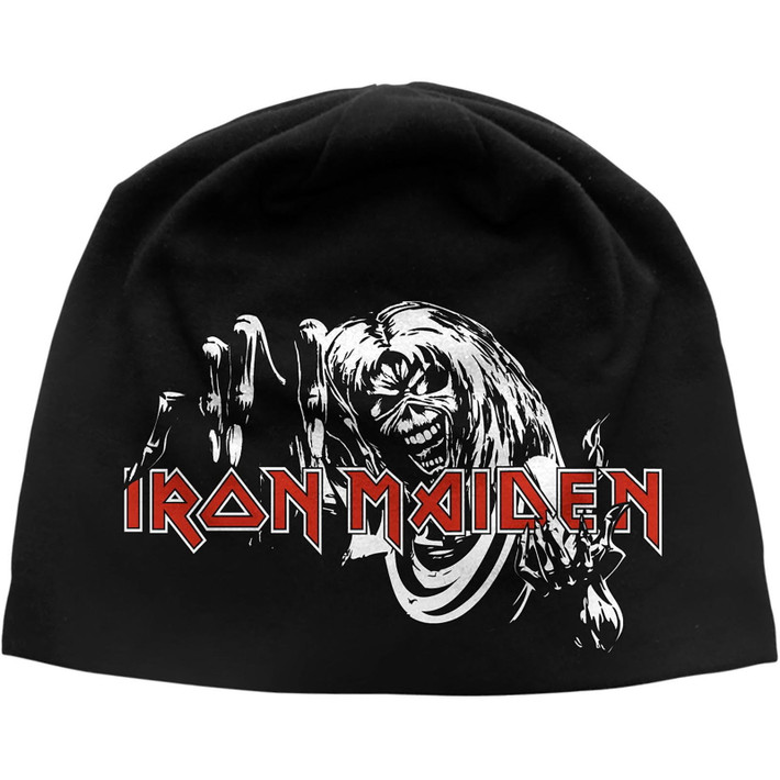 Iron Maiden 'Number Of The Beast Graphic' (Black) Beanie Hat