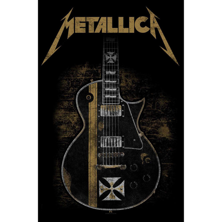 Metallica 'Hetfield Guitar' Textile Poster