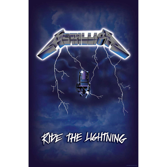 Metallica 'Ride The Lightning' Textile Poster