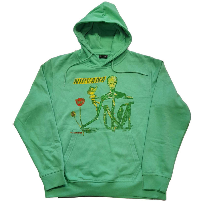 Nirvana 'Incesticide' (Green) Pull Over Hoodie