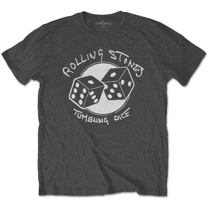 The Rolling Stones 'Tumbling Dice' (Grey) T-Shirt