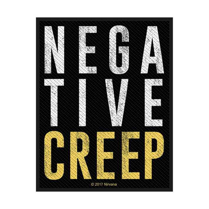 Nirvana 'Negative Creep' (Black) Patch