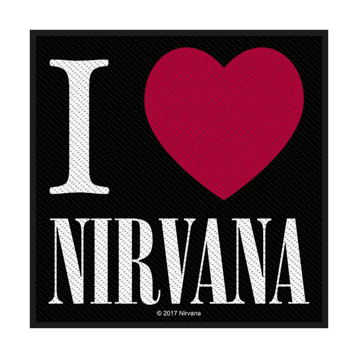 Nirvana 'I Love Nirvana' (Black) Patch