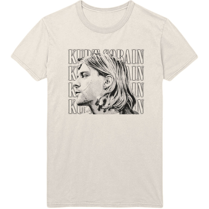 Kurt Cobain 'Contrast Profile' (White) T-Shirt