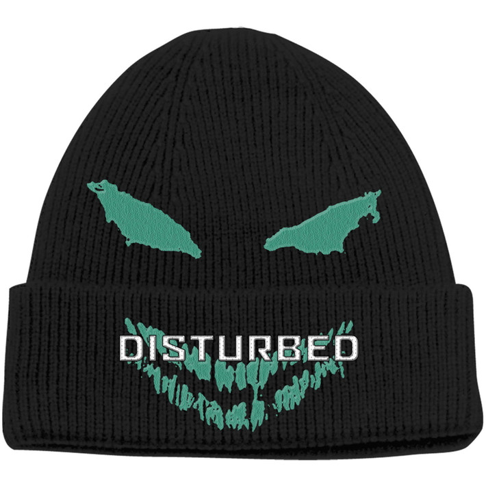 Disturbed 'Green Face' (Black) Beanie Hat