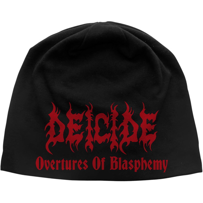 Deicide 'Overtures Of Blasphemy' (Black) Beanie Hat