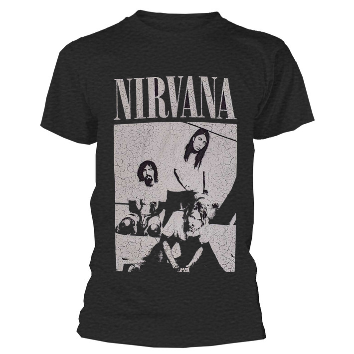 Nirvana 'Sitting' (Distressed) T-Shirt