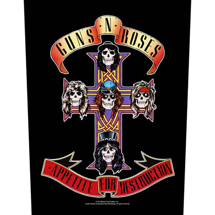 Guns N' Roses 'Appetite for Destruction' (Black) Back Patch