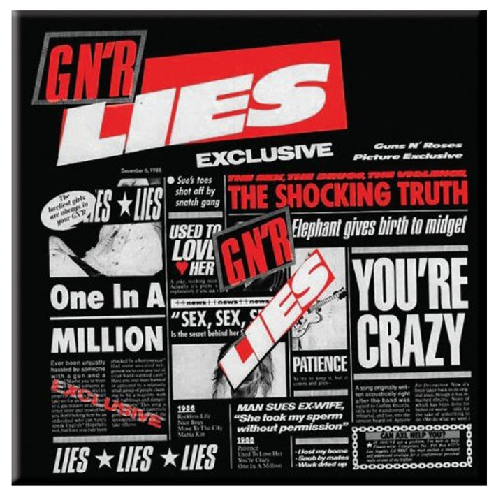 Guns N' Roses 'Lies' Fridge Magnet