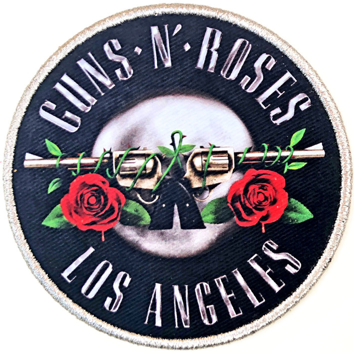 Guns N' Roses 'Los Angeles Silver' (Iron On) Patch