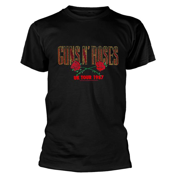 Guns N' Roses '87 Tour Diamante' (Black) T-Shirt