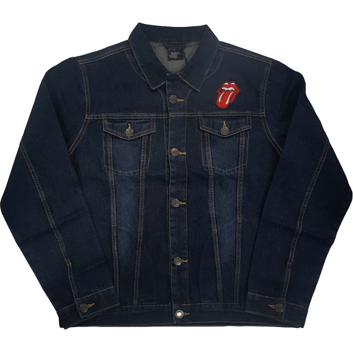 The Rolling Stones 'Classic Tongue' (Blue) Denim Jacket