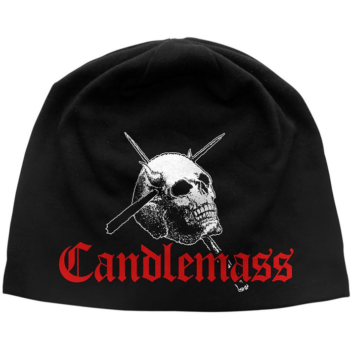 Candlemass 'Skull & Logo' (Black) Beanie Hat