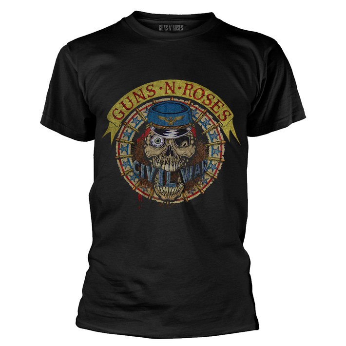 Guns N' Roses 'Skull Circle' (Black) T-Shirt