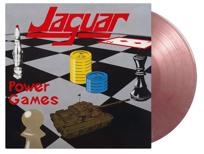Jaguar 'Power Games' LP 180g Red Silver Marbled Vinyl