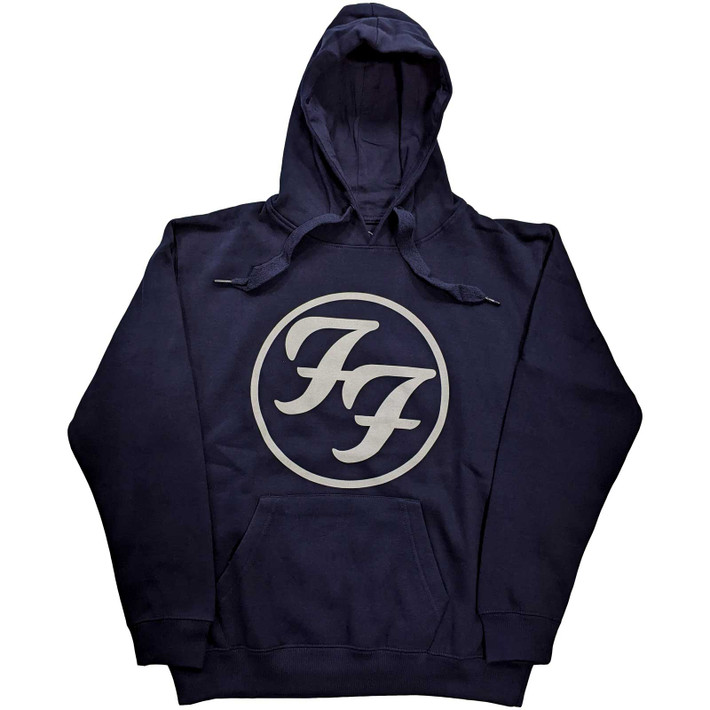 Foo Fighters 'FF Logo' (Navy) Pull Over Hoodie