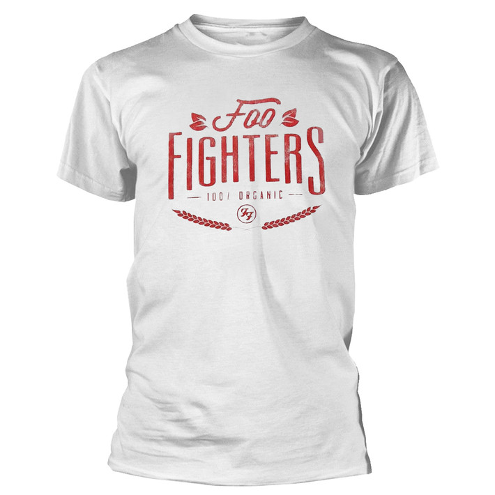 Foo Fighters '100% Organic' (White) T-Shirt