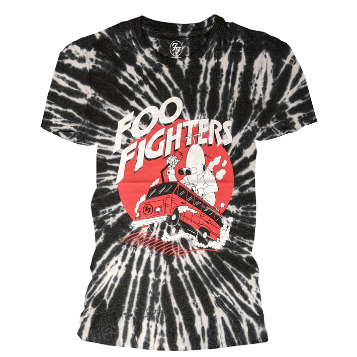 Foo Fighters 'Speeding Bus' (Dip-Dye) T-Shirt