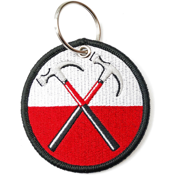 Pink Floyd 'The Wall Hammers Circle' Patch Keyring