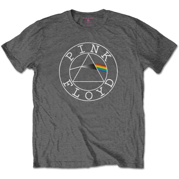 Pink Floyd 'Circle Logo' (Grey) Kids T-Shirt