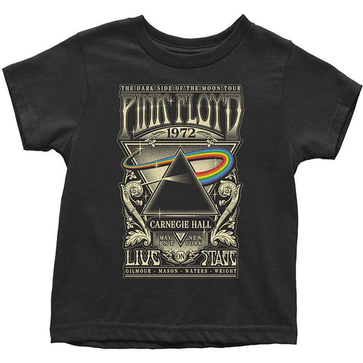 Pink Floyd 'Carnegie Hall Poster' (Black) Toddlers T-Shirt