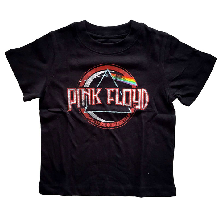 Pink Floyd 'Vintage Dark Side of the Moon Seal' (Black) Toddlers T-Shirt