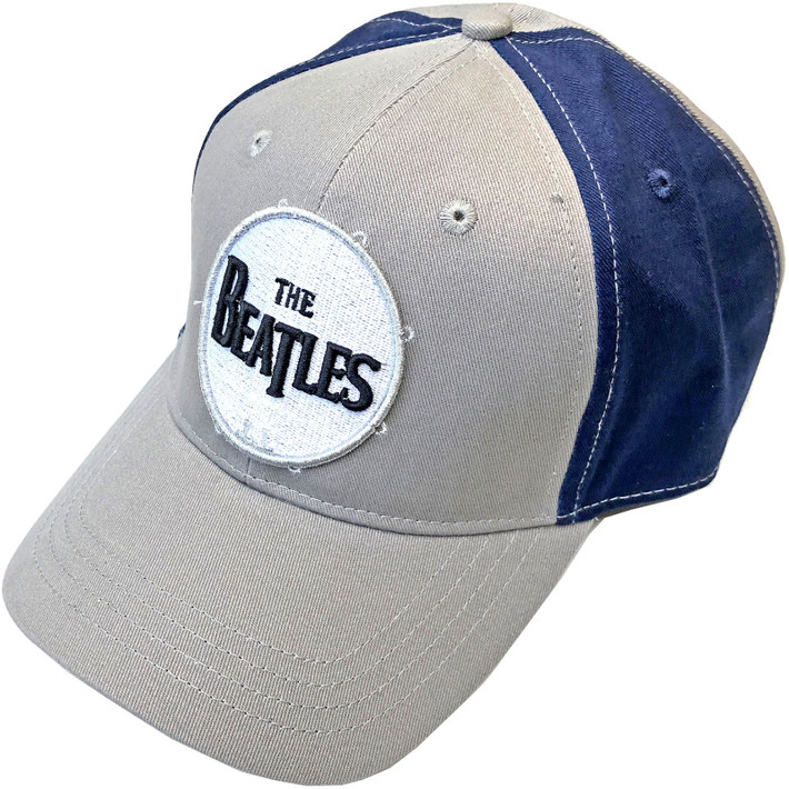 The Beatles 'Drum Logo' (Grey & Blue) Baseball Cap