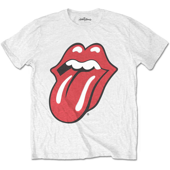 The Rolling Stones Classic Tongue Packaged White T Shirt Eyesore Merch 8978