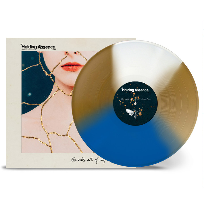 Holding Absence 'The Noble Art of Self Destruction' LP Squad Effect White Mid-Blue Gold Vinyl